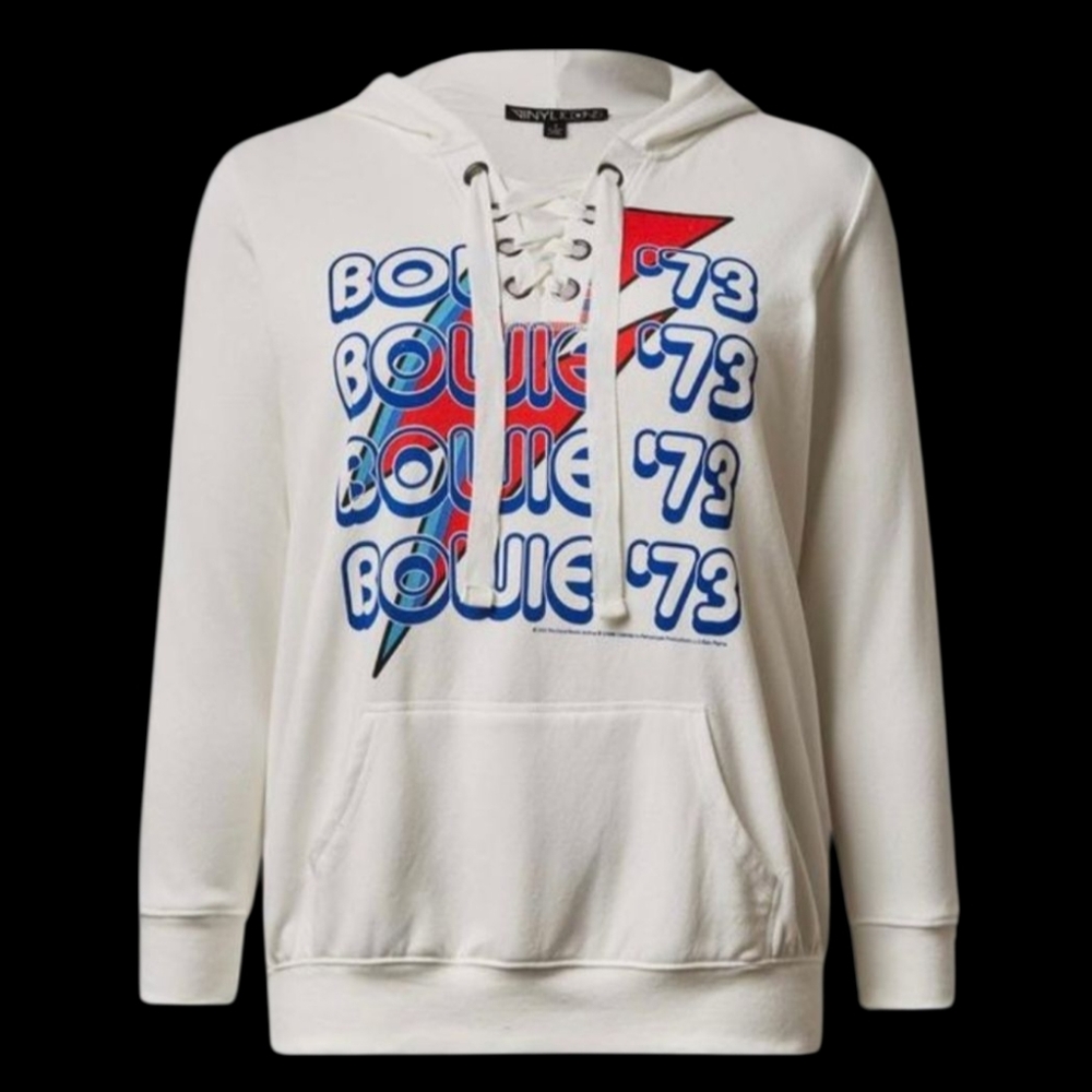 Torrid David Bowie Cozy Fleece Lace Up Hoodie Size 3X
